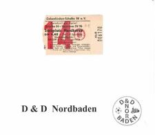 Ticket / Eintrittskarte   67/68    Liga    FC Schalke 04 - Hannover 96