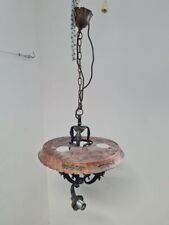 Zum Restaurieren: Hängelampe Kupfer Schmiedeeisen DIY Landhaus alt antik #248149