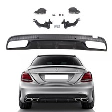 HECKSTOßSTANGE C63 AMG SCHWERZ AUSPUFF GRILL DIFFUSOR FÜR MERCEDES W205 S205