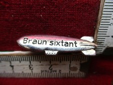 Zeppelin Braun Sixtant Werbung Reklame Silber? Blimp Orden Abzeichen Luftschiff