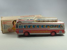 Alt 50/60, Blech, BANDAI IF-807, Japan, 38cm großer Reisebus "Sight Seeing"  OVP