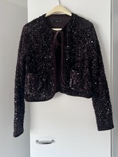 Pailletten Bolero Braun Gr. M