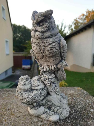 Steinfigur eule kautz - eule,