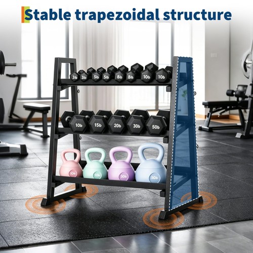 Tier dumbbell rack - 3-tier,