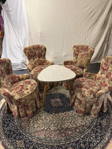 Vintage sitzgruppe musterring - vintage,