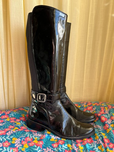 Meanfeet lackstiefel schwarz - meanfeet,