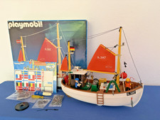 Playmobil 3551 Fischkutter Susanne Fischerboot OVP, Bauplan Schiff Boot Klicky