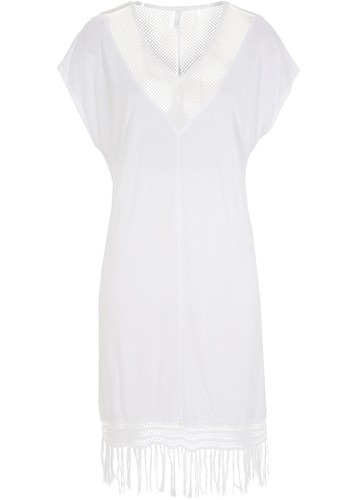Strandkleid mit fransen 48 - strandkleid,