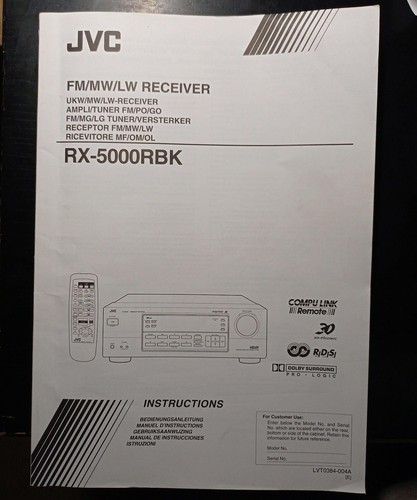 Jvc lw receiver - fm/mw/lw,