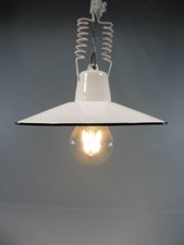 Antik emailleschirm lampe - antik,