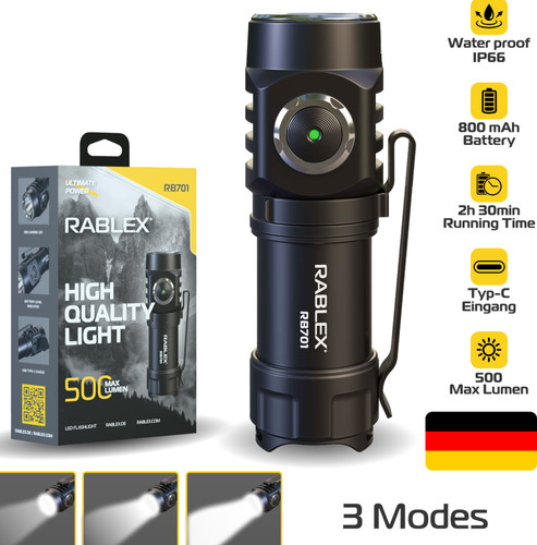Led taschenlampe 500 - taschenlampe,