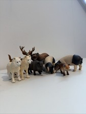 Schleich Tiere Dschungel Wald Bär Fuchs Hase Wildschwein Hirsch Schweine Wolf