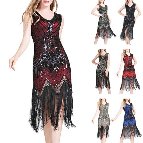 Vintage flapper kleid mit - vintage,