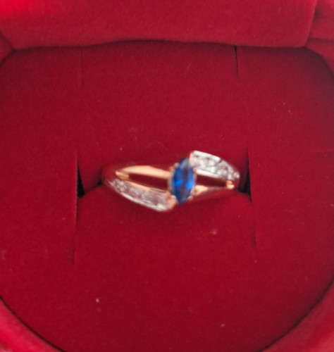 Goldring 585 mit zirkonia - zirkonia, und