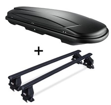 Dachbox VDPJUXT600L+Dachträger Tema für für Mercedes EKlasse W210 4Türer 95-02 S