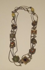 Ayala bar long necklace - bar, beads