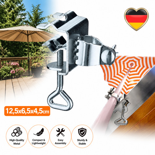 Terrassenschirmklemme