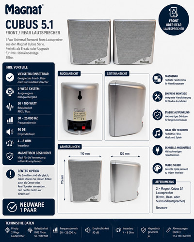 Magnat cubus front oder - magnat,