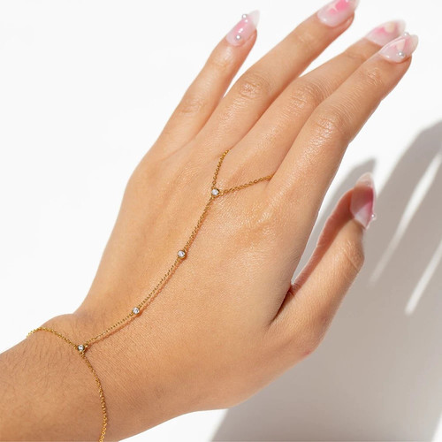 18k vergoldet edelstahl hand - 18k,