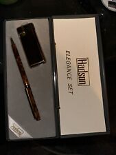 Hadson Gas Feuerzeug + Kugelschreiber  Vollständig Alt jedoch Unbenutzt