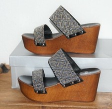 Ethno Nieten Plateau Clogs