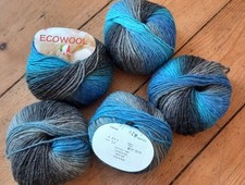 Neu Wolle Alpaka Blau