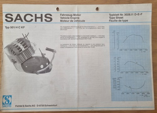 Typenblatt sachs 501 kf - typenblatt, c