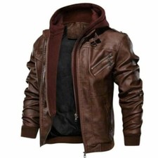 ECHT HERREN LEDERJACKE BRAUN