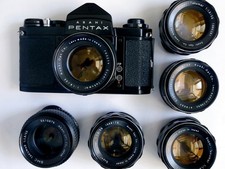 Asahi Pentax SV Black Cult SLR Body in Beautiful Pristine Working State