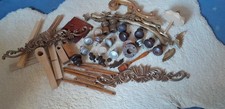 Konvolut Holz-Zierteile,Ersatzteile,Uhren,Möbel,teils vergoldet