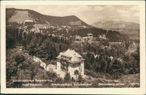 Ansichtskarte semmering hotel - ansichtskarte,