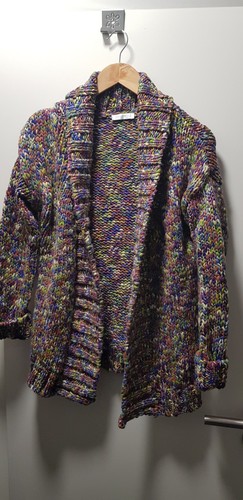 Damen long strickjacke - long,