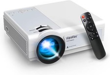 Mini-Projektor Full HD 1080P, 12.000 Lumen, 300-Zoll-Projektor LED-Beamer mit 5G