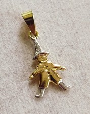 Gold kette anhänger clown - kette,