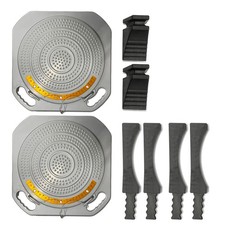 Drehteller-Set für Achsvermessung – 390x390 mm, 50 mm hoch, 35 mm Durchmesser