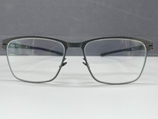 ic Berlin Brille Herren grau matt eckig Titan T117 matt groß L XL NP699€