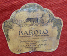 Weinetikett Barolo ca. 1975 Giovanni Scanavino