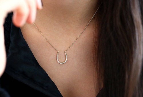 Diamanten kette collier - diamanten,