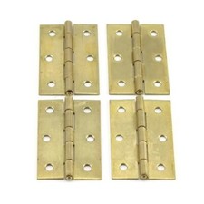 4 x Messing Möbel Scharnier
