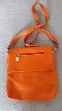 Umhängetasche Handtasche orange Leder