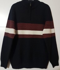 Herren Strick Pulli Stehkragen