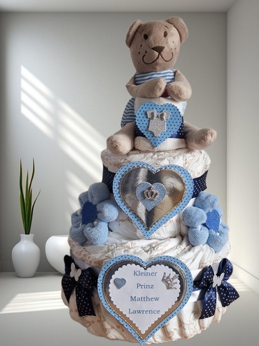 Windeltorte blau jungen - windeltorte,
