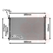 Van Wezel Wasserkühler für Ford Fiesta 5 + Van 1,3