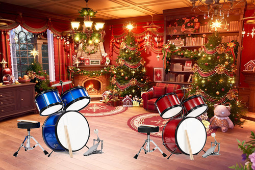 Drumset blau rot - 3, jr