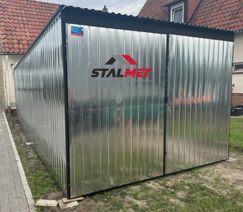 Blechgarage 3x5m tür - 3x5m,