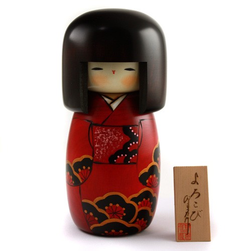 Kokeshi yorokobi cm - kokeshi, hoch