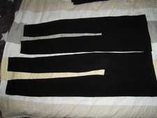 2 PAAR DAMEN BAUMWOLLLEGGINGS - SCHWARZ - NEU - GRÖSSE 38/40