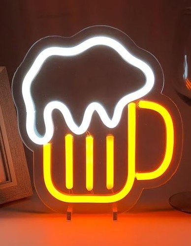 Neon bier schild reklame - neon,
