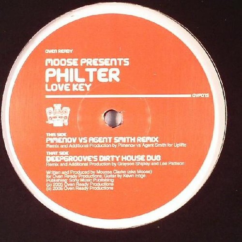 Moose love key - moose, 12",