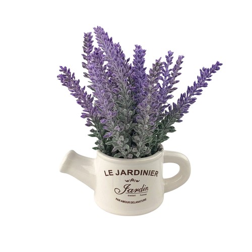 Kleine kunstpflanze lavendel - kunstpflanze,